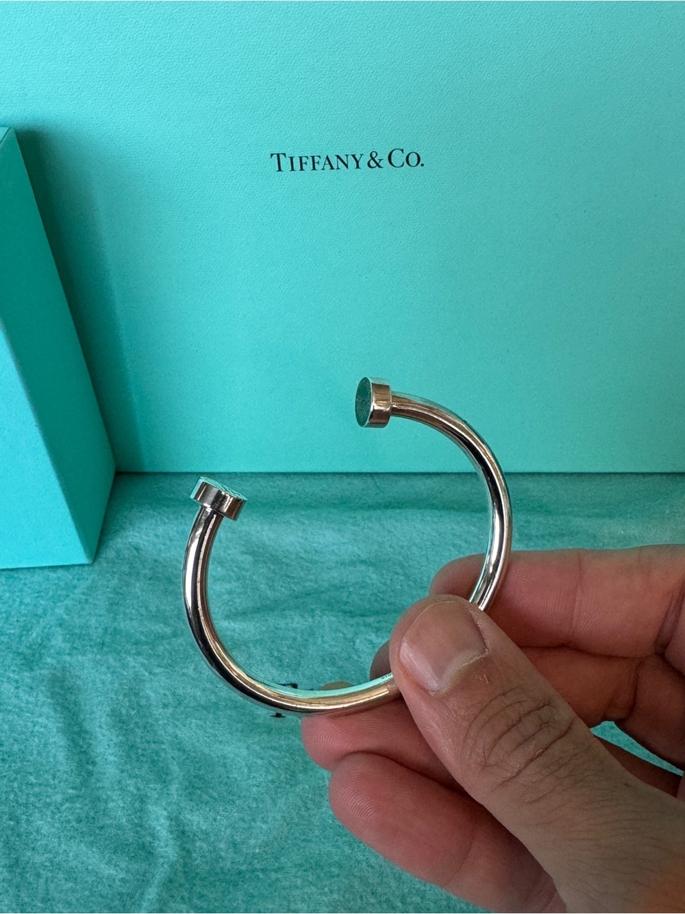 Tiffany & Co. WIDE Silver RTT Cuff Bracelet - Silver